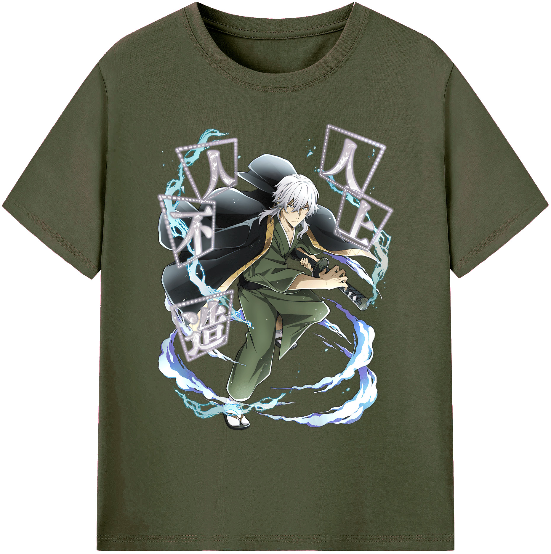 （画像用） 文豪ストレイドッグス Bungo Stray Dogs 綿100％ メンズ半袖Tシャツ｜肌触りやわらか＆通気性